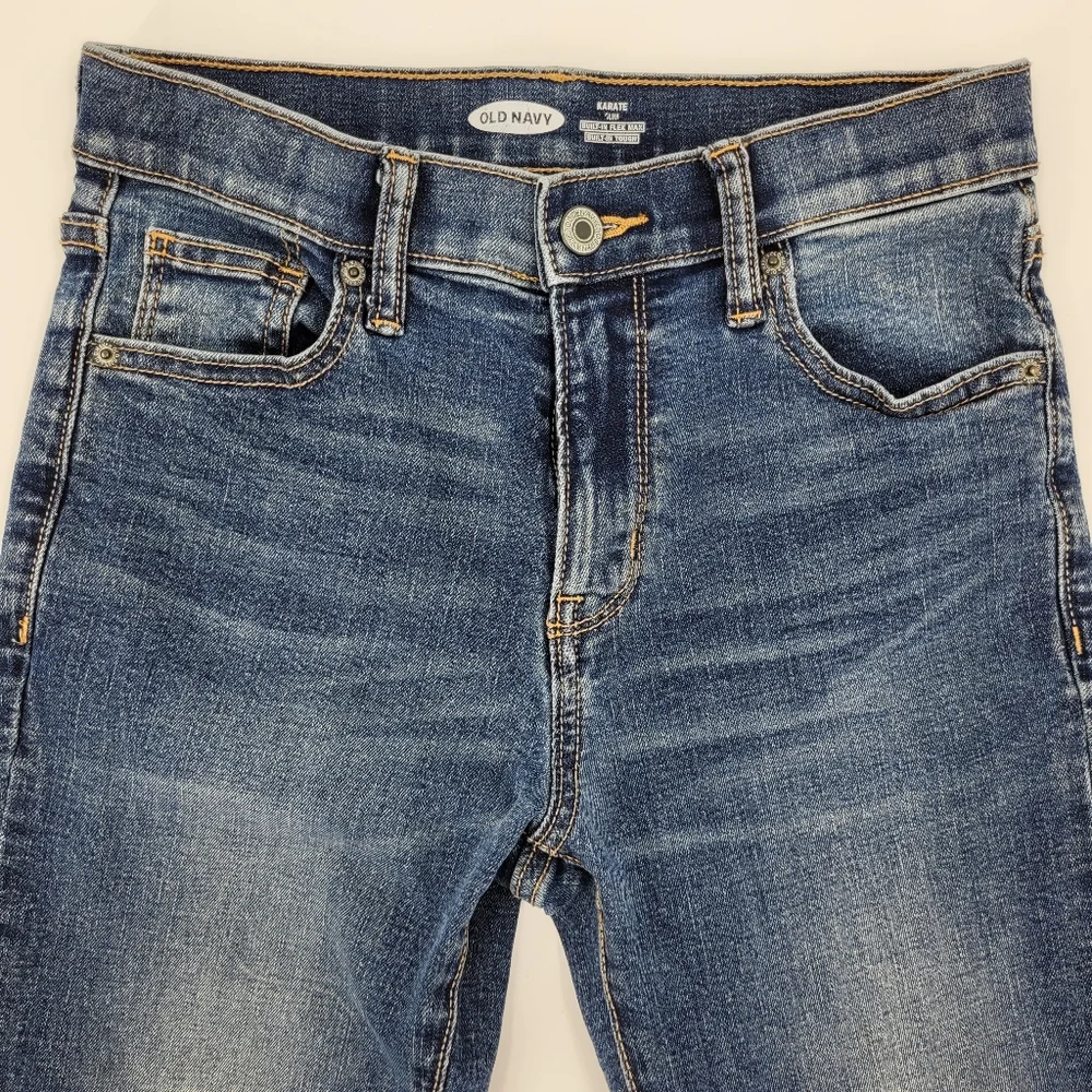 Old Navy Jeans Size 14 Slim Karate Built-in Flex Med Dark Wash Stretch Denim